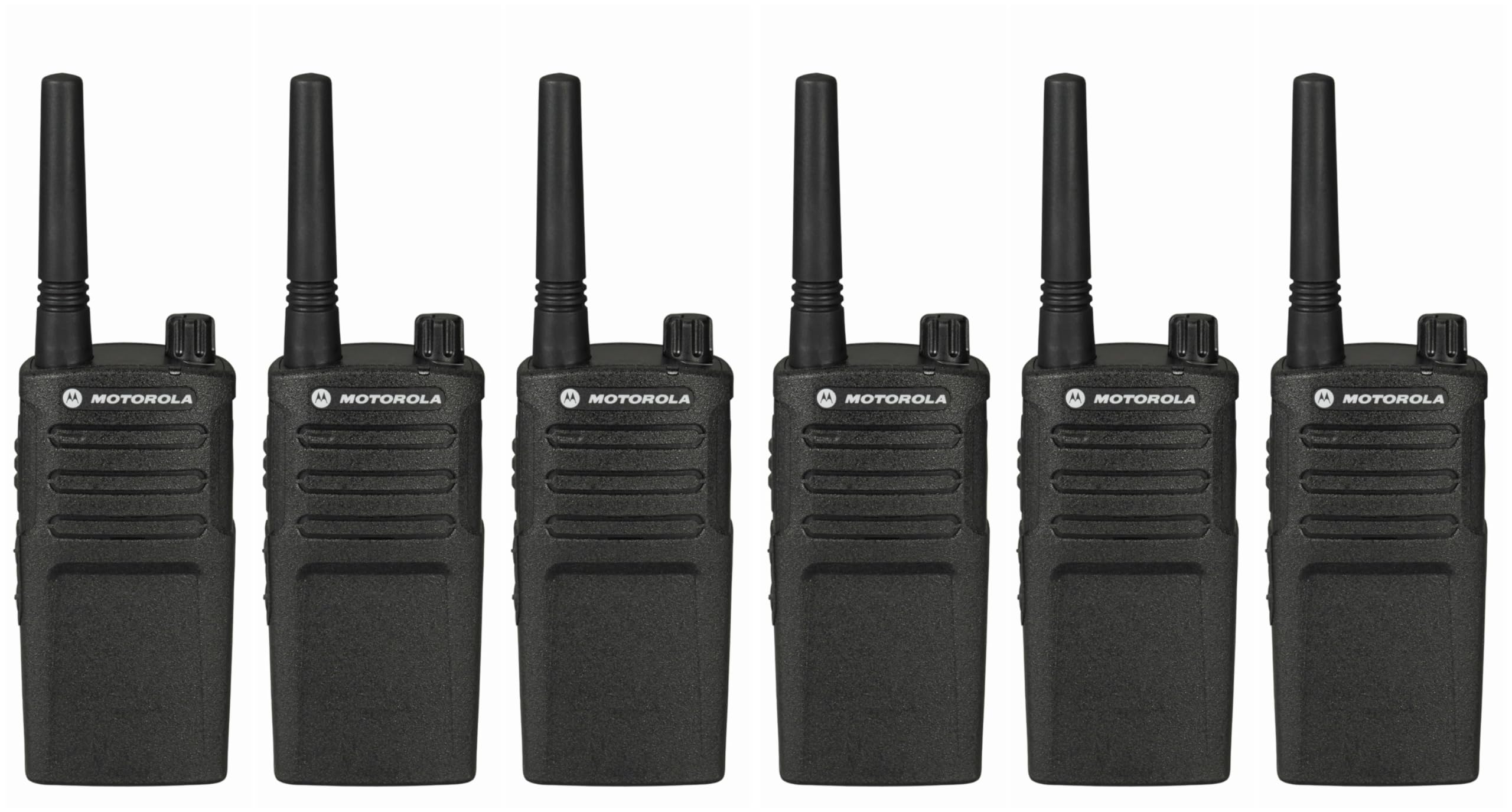 6 Pack Motorola RMU2040 Two Way Radios Walkie Talkies - Long Range Communication for Outdoor Adventures, Construction Sites & Emergency Preparedness
