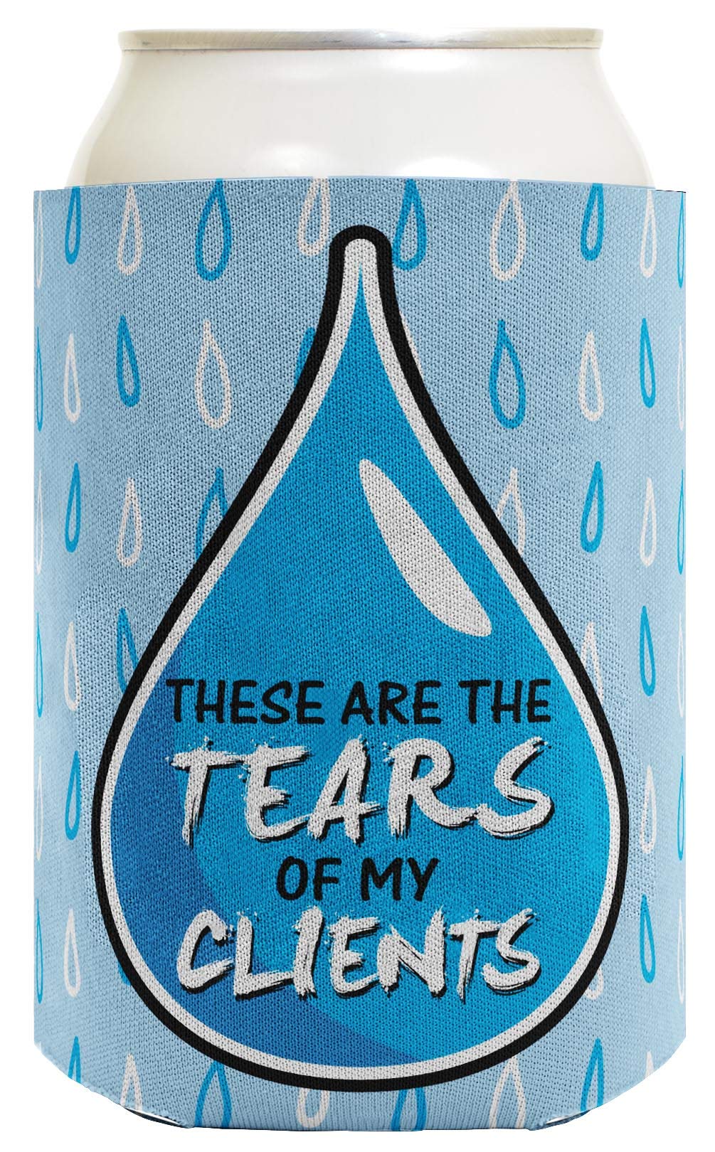 48-Pack Can Coolie Drink Coolers - Office Gifts for Clients (Tear Drop Design) - Perfect for Corporate Events, Business Meetings & Client Appreciation