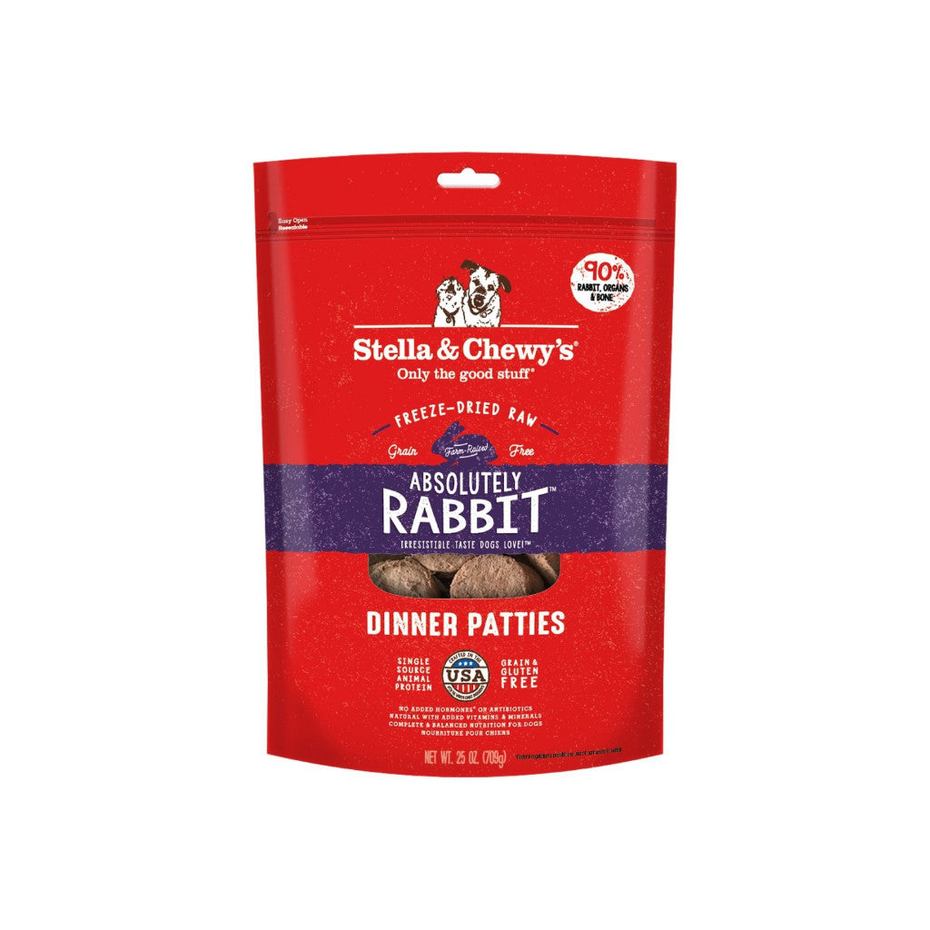 Stella & Chewy's Freeze-Dried Raw Dinner Patties for Dogs - 14oz & 25oz Sizes | Grain-Free, High-Protein, Complete Nutrition for Healthy Digestion | Perfect for Small & Large Breeds, Travel & Training Treats