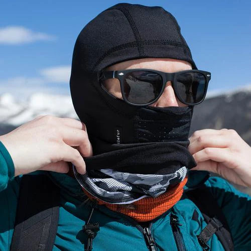 Turtle Fur Comfort Shell QuattroClava with Storm Flap - Winter Neck Warmer & Face Mask for Skiing, Snowboarding & Outdoor Activities