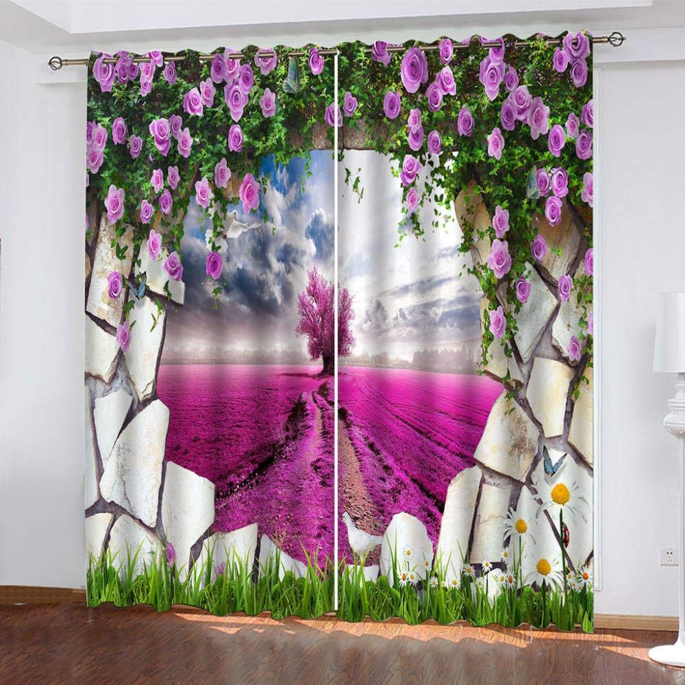 ONVKYY Thermal Insulated Blackout Curtains - Noise Reducing Room Darkening Curtains for Bedroom, Nursery & Office | 78.7