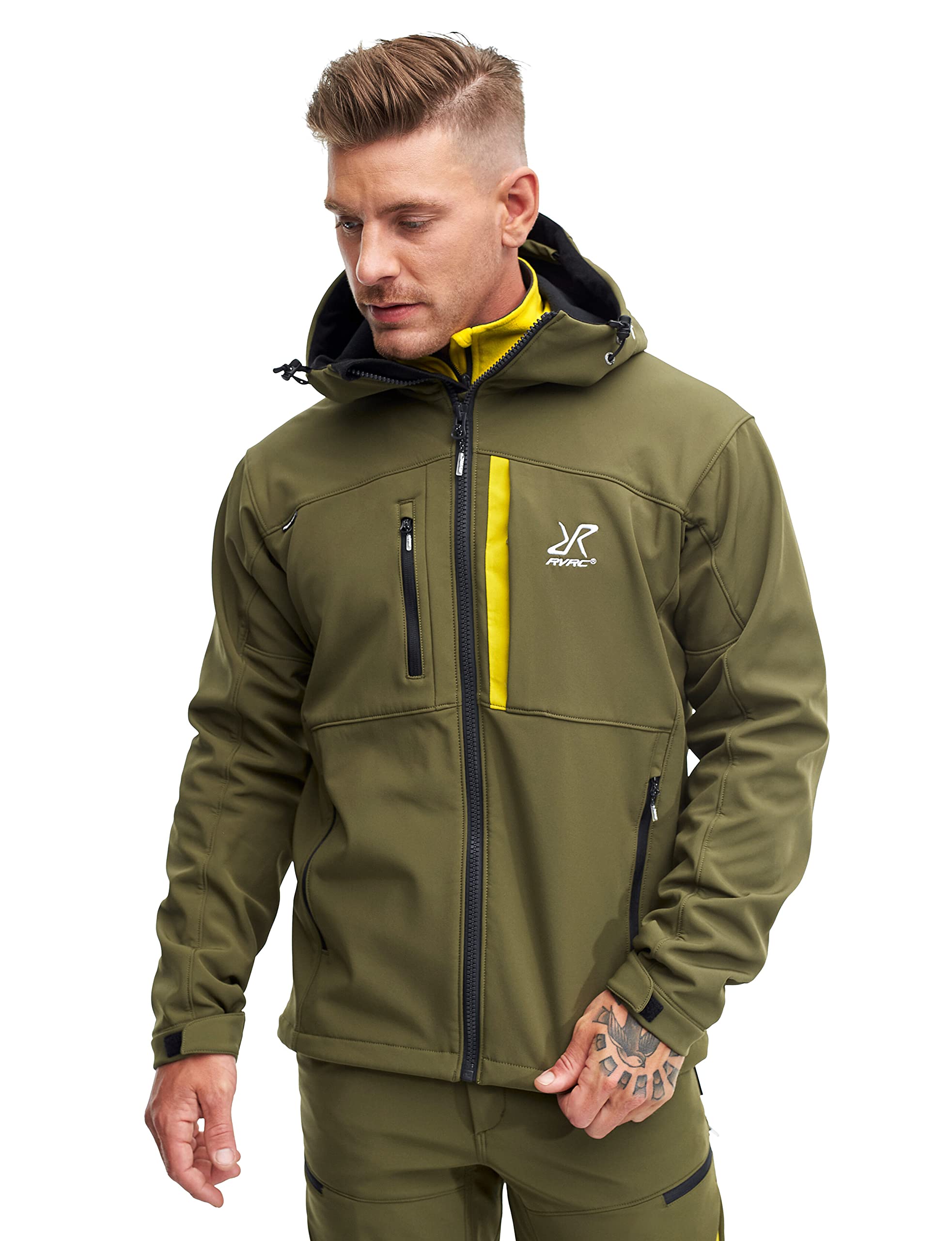 RevolutionRace Men's Hiball Jacket - Waterproof, Breathable & Lightweight Outdoor Jacket for Hiking, Camping & Travel - All Weather Windproof Rain Jacket for Men