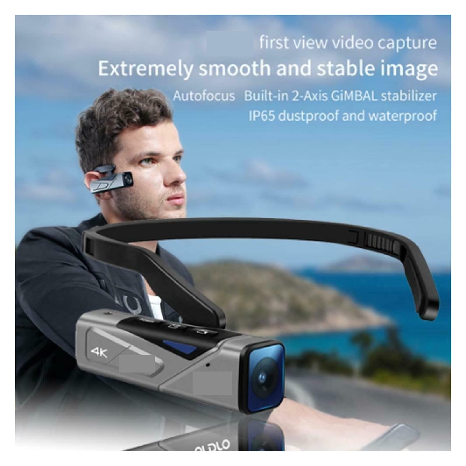 BODORME 4K Mini Digital Camera - Wearable Head Mounted Camcorder for Vlogging, Sports & Action Videos (EP7 with Remote Control) - Perfect for Travel, Cycling, Hiking & Outdoor Adventures