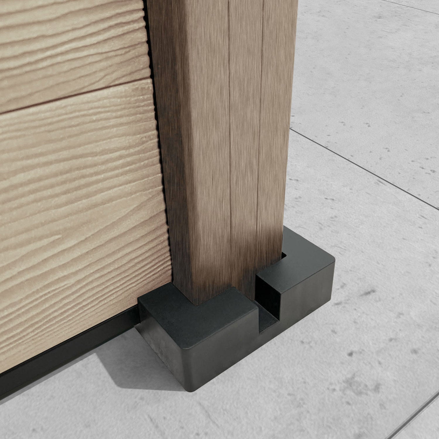 Classic Blossom Fence Panel - Light Oak Composite Wood Privacy Fence with Durable Composite Posts | Perfect for Backyard, Garden, and Patio Decoration