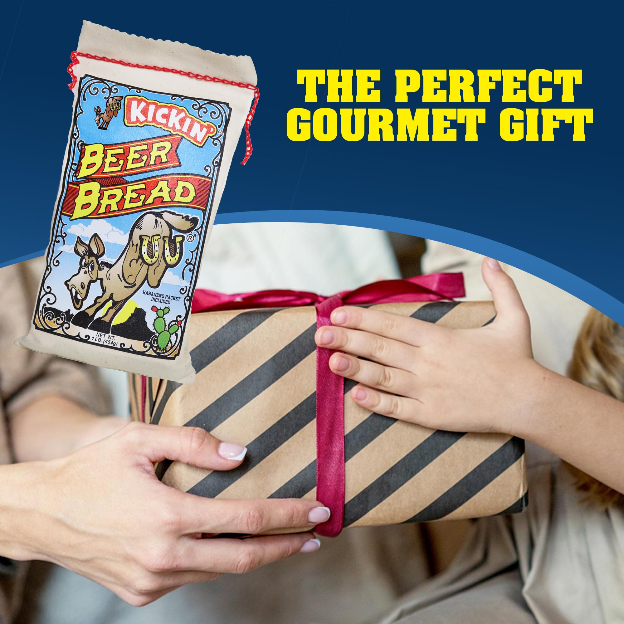ASS KICKIN’ Beer Bread Mix - Premium Gourmet Baking Mix with Habanero Pack - 16oz Artisan Bread Kit - Perfect for Spicy Food Lovers & Unique Gifts - Great for Parties, Game Nights & Holiday Gatherings