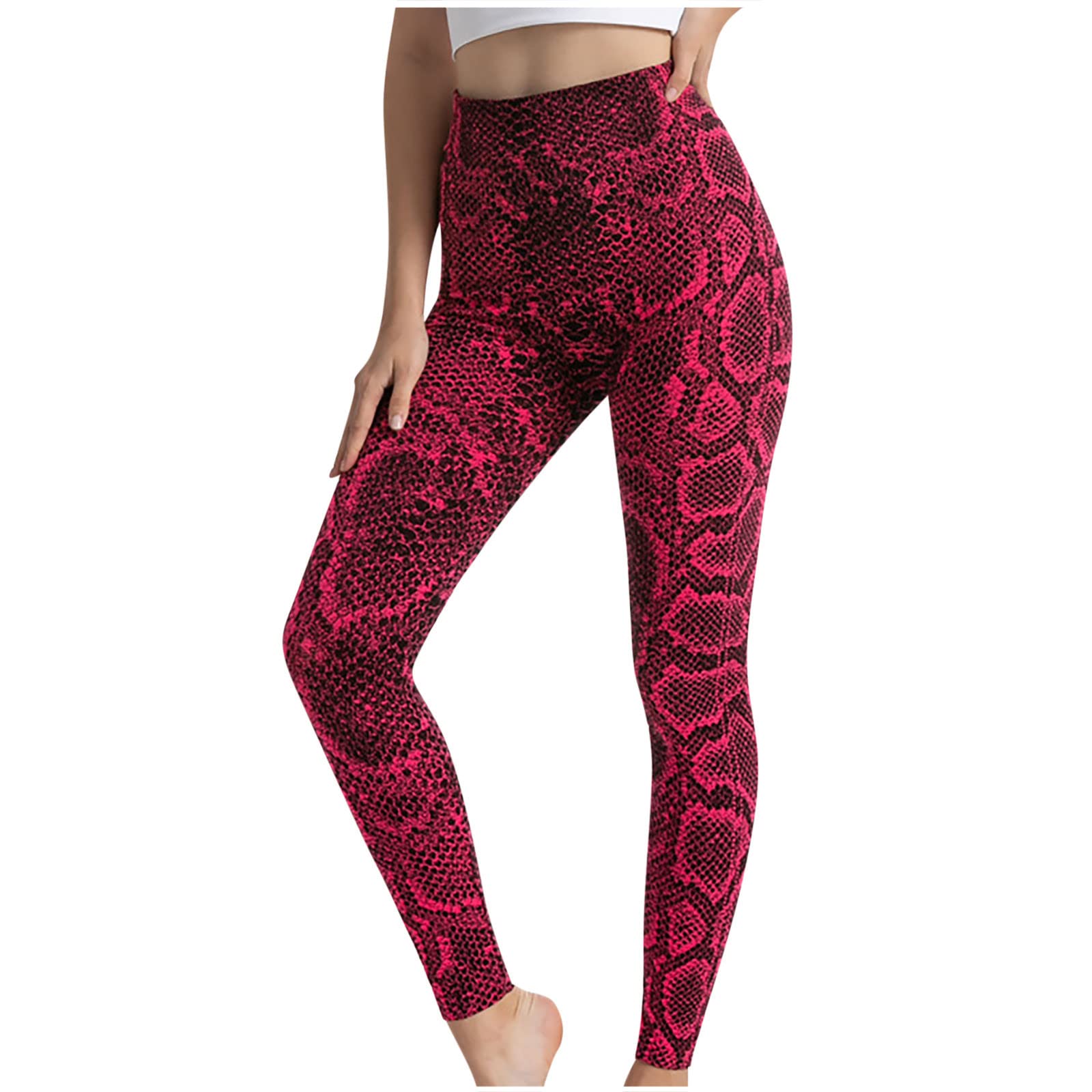 Homlpope Women's High-Waisted Yoga Leggings - Summer & Fall Workout Pants for Running, Gym, Fitness - Breathable & Stretchy Activewear for Women - Perfect for Yoga, Jogging, and Casual Wear