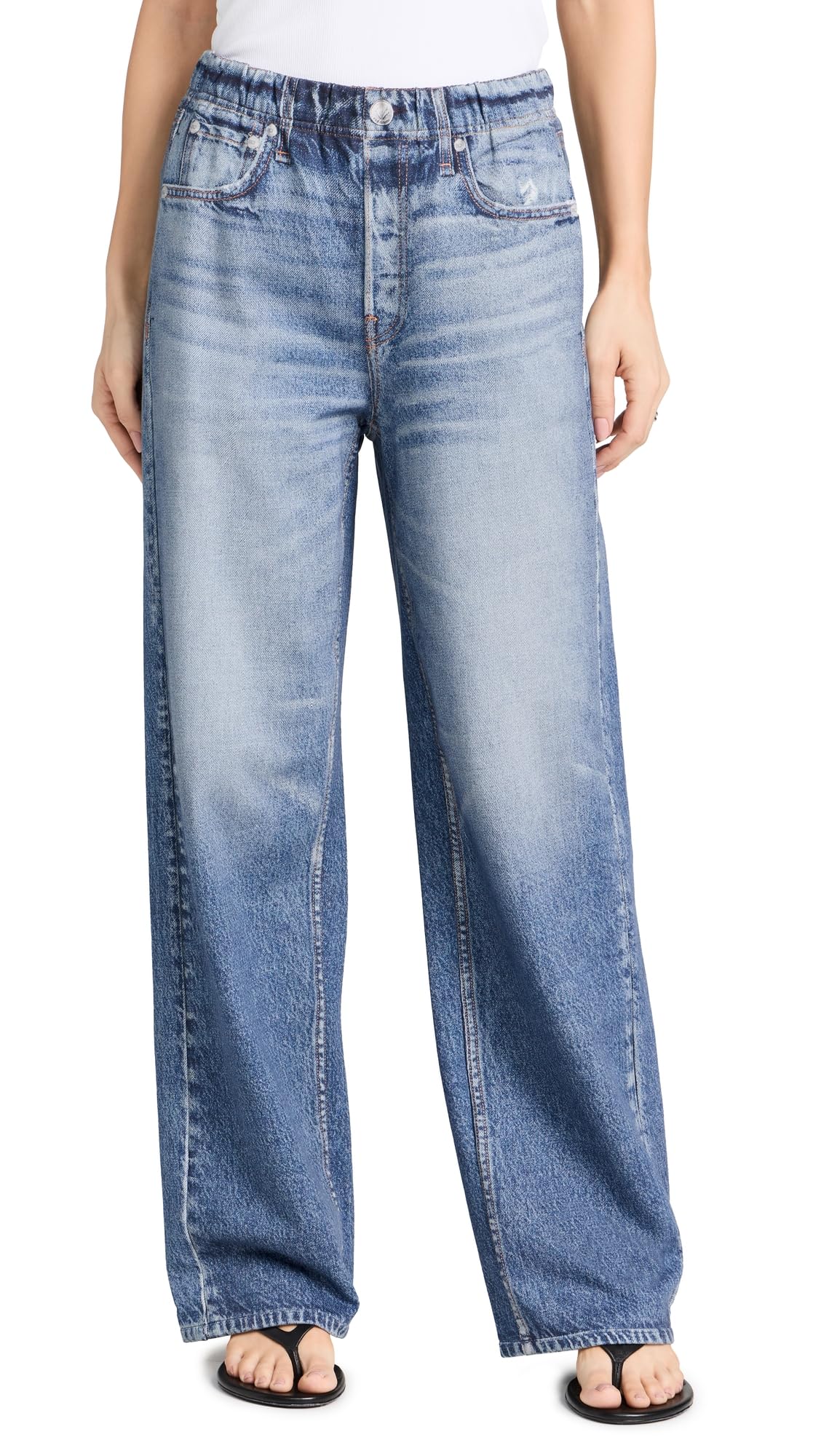 rag & bone Women's Miramar Wide Leg Sweatpants - Soft High-Waisted Lounge Pants for Casual Wear, Yoga & Home Comfort | Trendy Joggers for Athleisure Outfits
