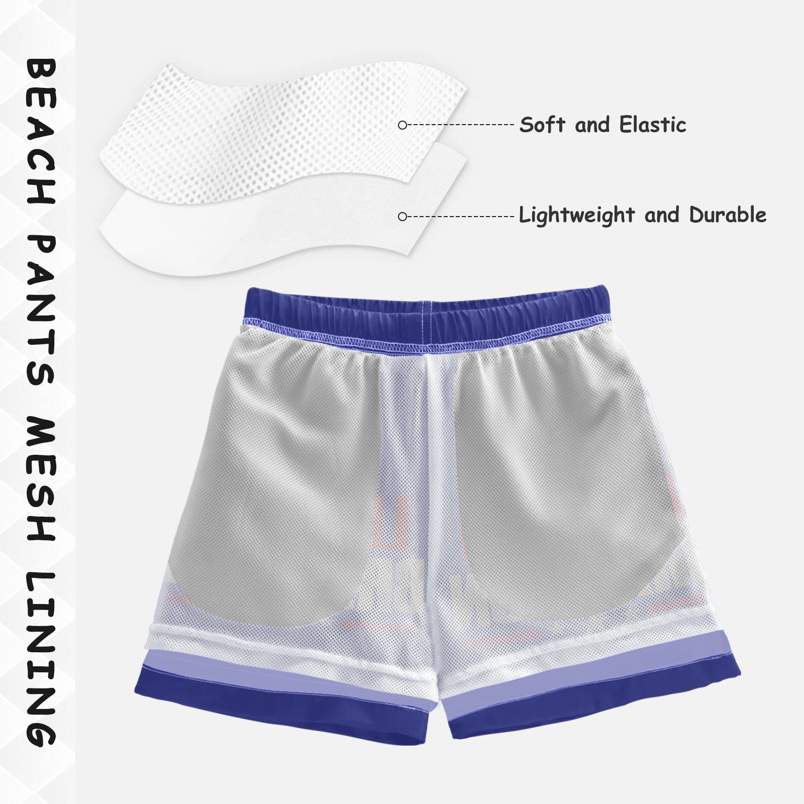 **Boys' Quick-Dry Swim Trunks with UPF 50+ Sun Protection - Toddler & Kids Swim Shorts for Beach, Pool & Water Play**