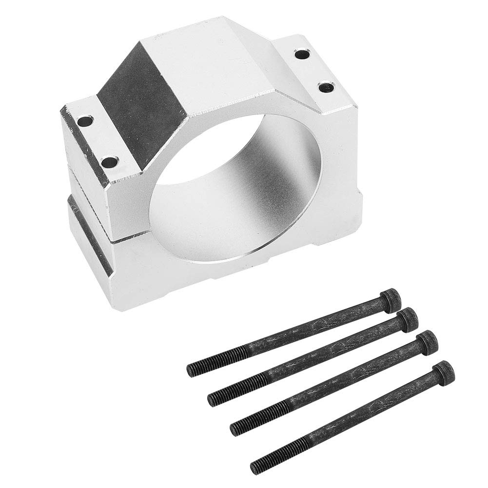 80mm CNC Motor Clamp Bracket - Heavy Duty Shaft Spindle Mount Base Holder Support for Industrial Machinery & 3D Printers | Perfect for Motor Installation & Equipment Assembly