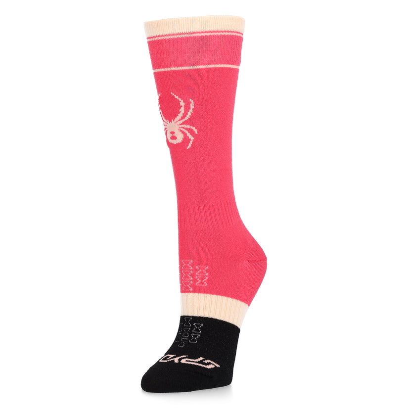 Spyder Junior Youth Bug Liner Ski Socks 2025 - Warm Thermal Performance Socks for Kids Skiing & Snowboarding - Perfect for Winter Sports and Cold Weather Activities