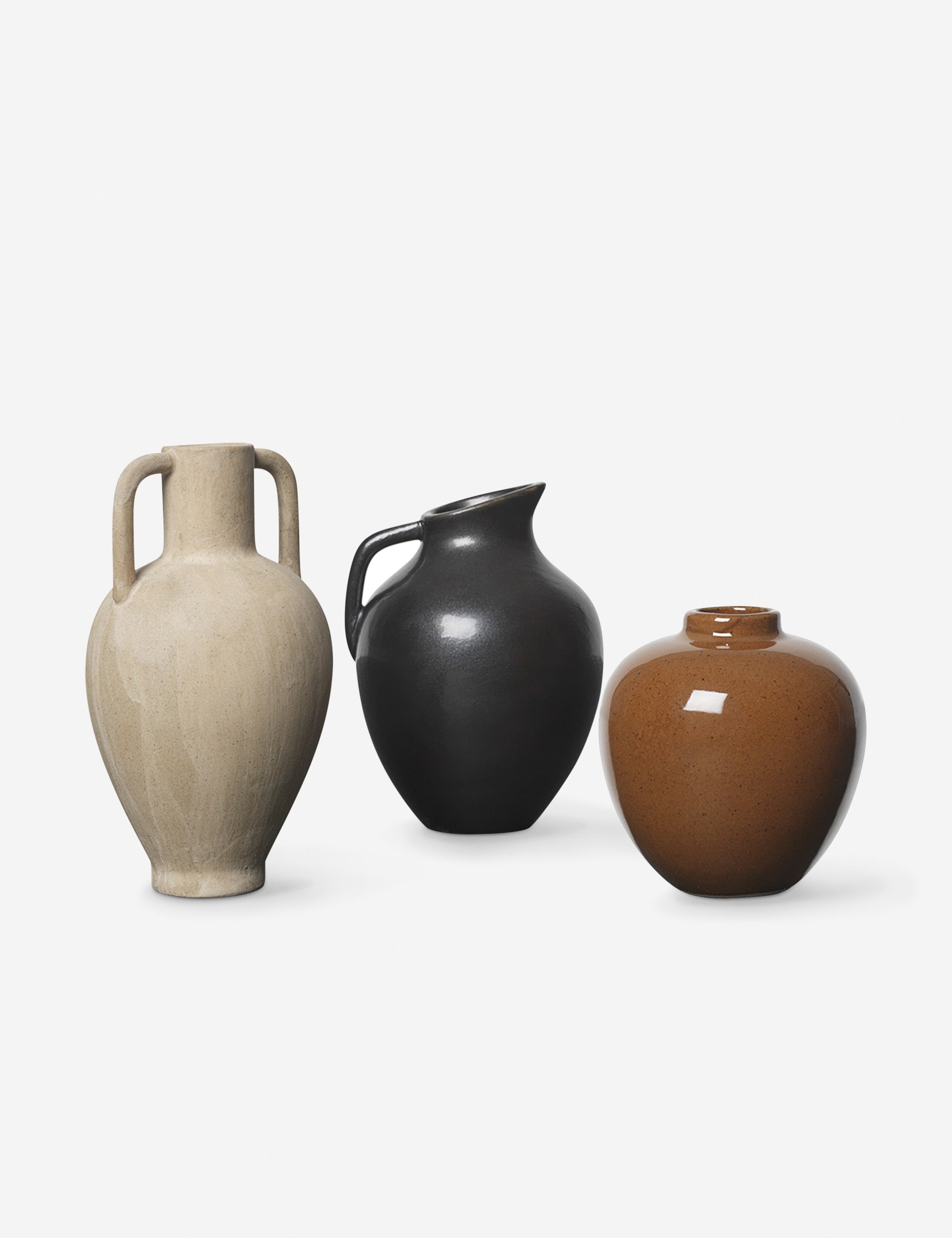 Ferm Living Ary II Mini Vase - Modern Ceramic Home Decor for Flowers & Centerpieces | Perfect for Dining Tables, Shelves & Wedding Decor