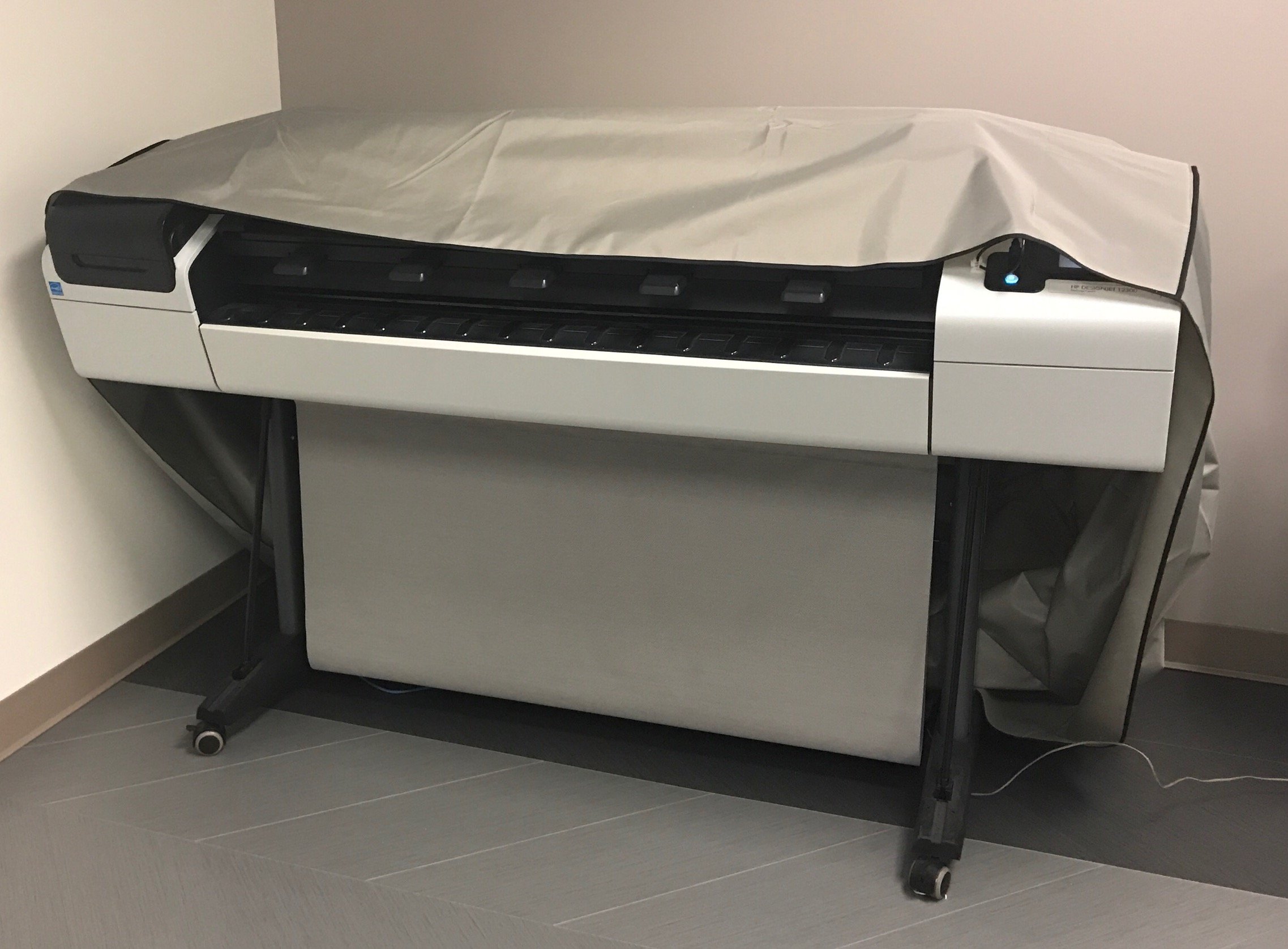 Comp Bind Technology Anti-Static Silver Nylon Dust Cover for Epson SureColor P7000 Printer - 54''W x 26''D x 48'H - Ideal for Studio, Office, and Home Printer Protection