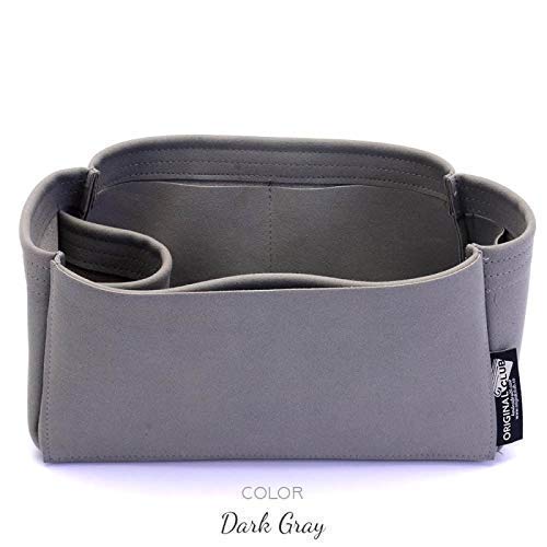 Genuine Suede Leather Handbag Organizer Insert - Compatible with Small Zipped Bayswater Tote & Designer Bags | Perfect for Work, Travel & Everyday Use