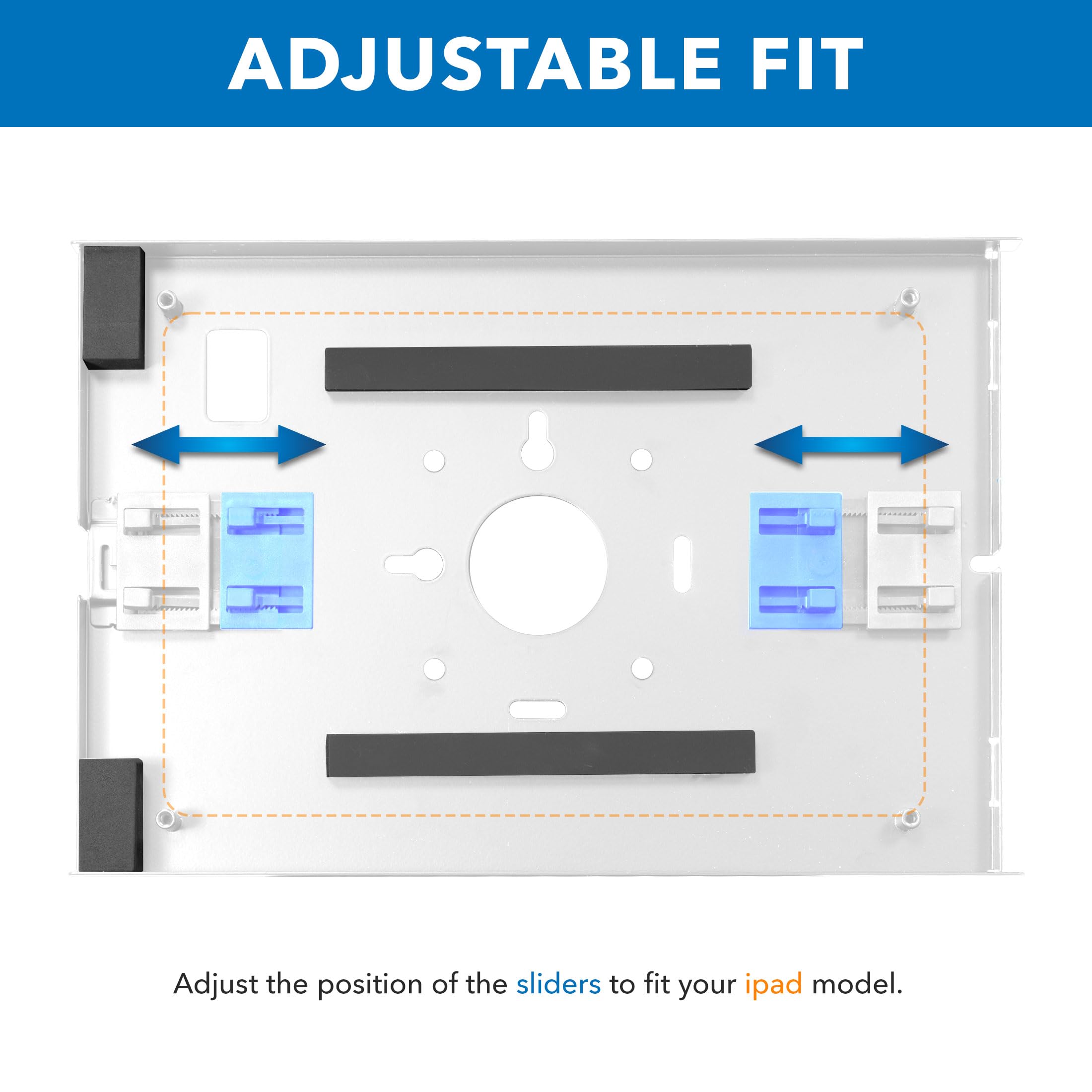 Mount-It! Anti-Theft Tablet Floor Stand Kiosk - Secure Locking Tablet Mount with Universal Enclosure for iPad 7-10, iPad Pro, iPad Air (10.2 inch & 10.9 inch) - White | Perfect for Retail Stores, Restaurants, Museums & Public Spaces