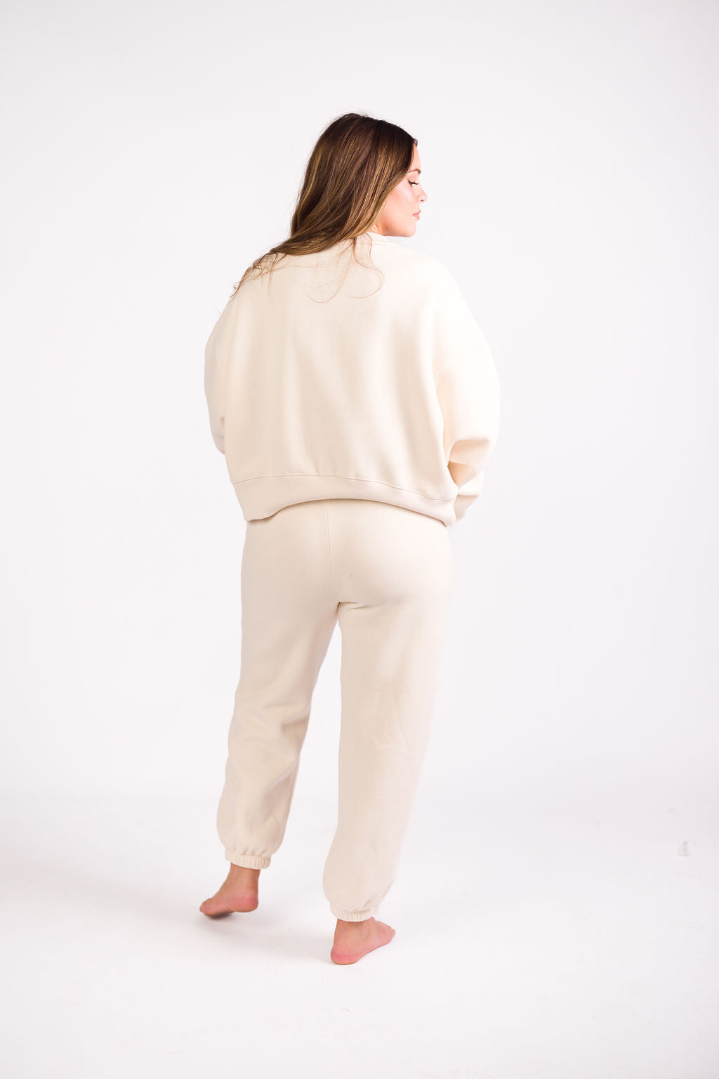 Soft & Cozy Cream Sweatshirt for Women - Comfortable Pullover Hoodie for Casual Wear, Lounge & Fall Outfits