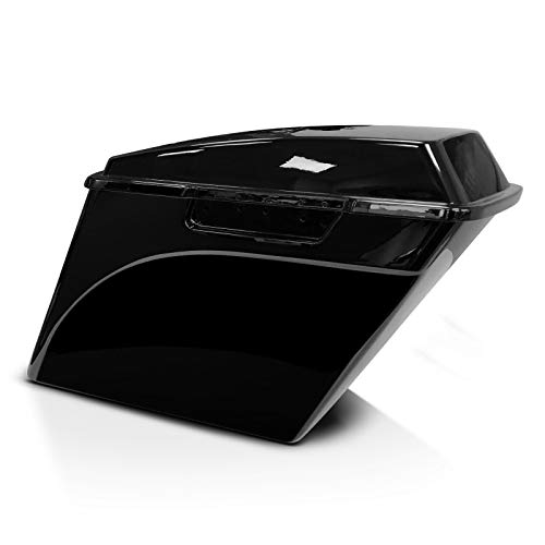 Premium Stretchable Saddlebags for Harley Davidson Road King Classic 1998-2013 - Painted Finish, No Lock Included - Perfect for Motorcycle Touring & Long-Distance Riding