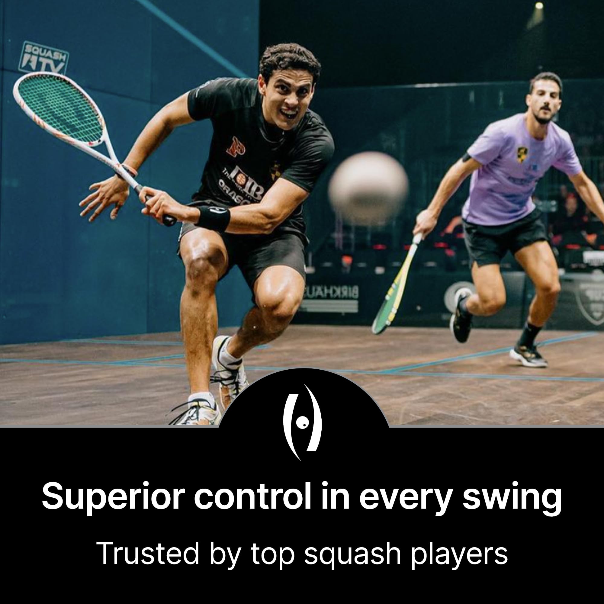 Harrow Youssef Ibrahim Signature Spark 115 Squash Racquet - Lightweight 115g Frame with Superior Power & Control | Professional-Grade Racket for Advanced Players | High-Performance Design for Competitive Tournaments & Training Sessions