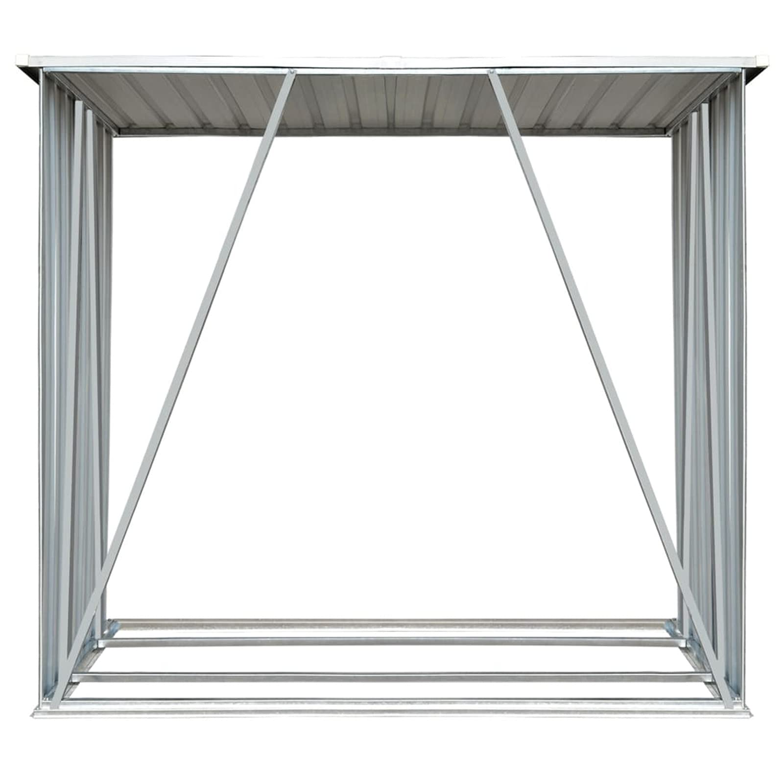 Galvanized Steel Firewood Storage Rack - 64.2