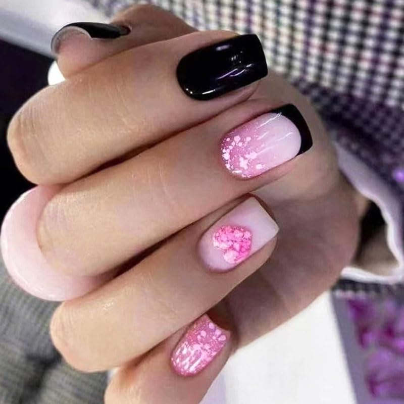 French Black with Fashion Heart A01