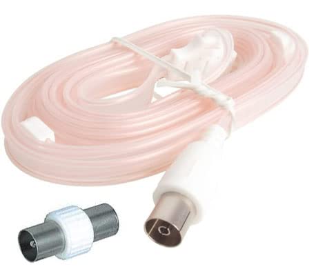 Auline Indoor FM VHF Radio Antenna - High Fidelity HiFi Aerial with Coaxial Female Socket & Male Plug - Perfect for Home, Office, or Car Stereo Reception
