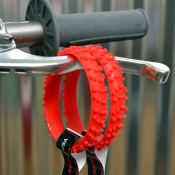 MX RED Motocross Knobby Dirt Bike Tire Wristband - Durable Off-Road Motorcycle Bracelet for Motocross Riders & Racing Fans - Perfect for Motocross Events, Bike Shows & Outdoor Adventures