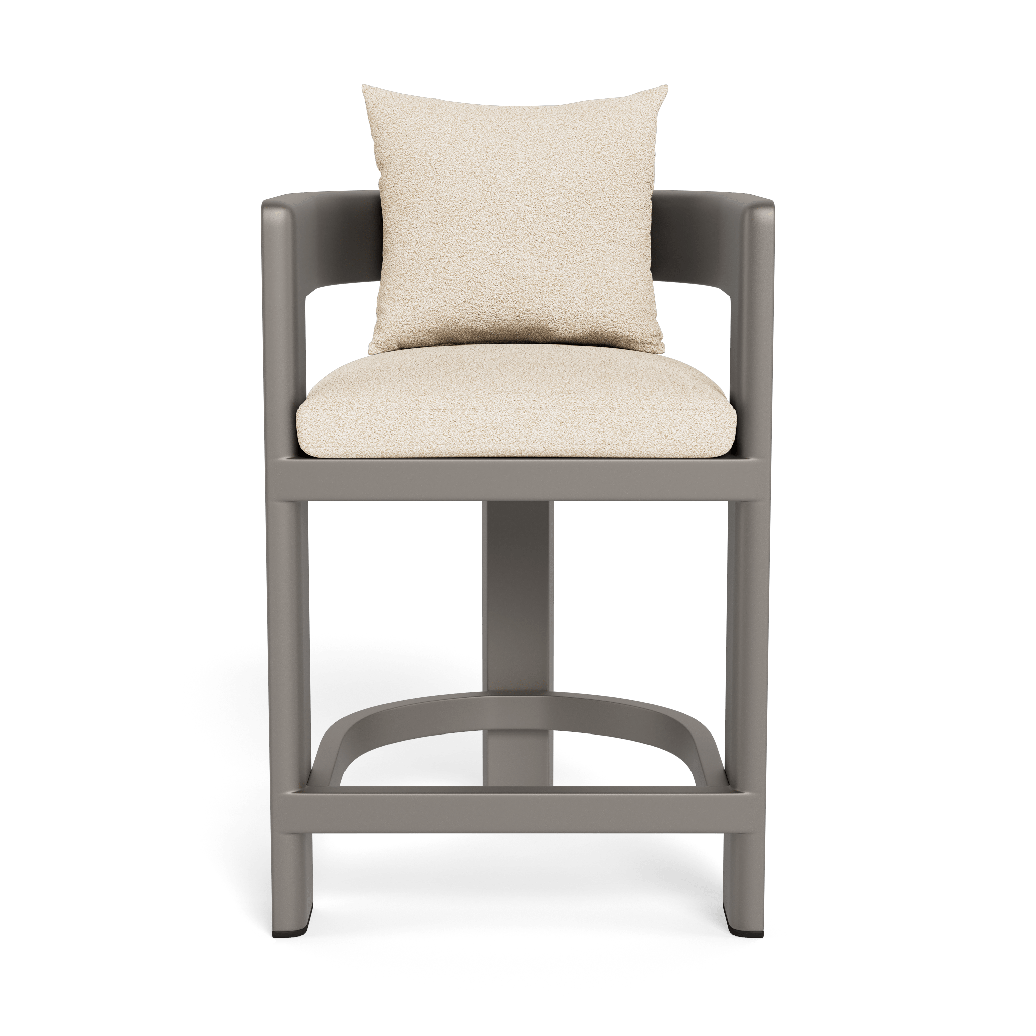 Victoria Aluminum Counter Stool - Modern Bar Stools for Kitchen Island, Breakfast Nook & Home Bar - Adjustable Height & Comfortable Seat - Perfect for Dining, Entertaining & Small Spaces