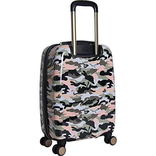 Aimee Kestenberg Women's Sergeant 20 Camo Printed Expandable Hardside Luggage with 8 Spinner Wheels - Perfect Carry-On Suitcase for Business Travel & Weekend Getaways