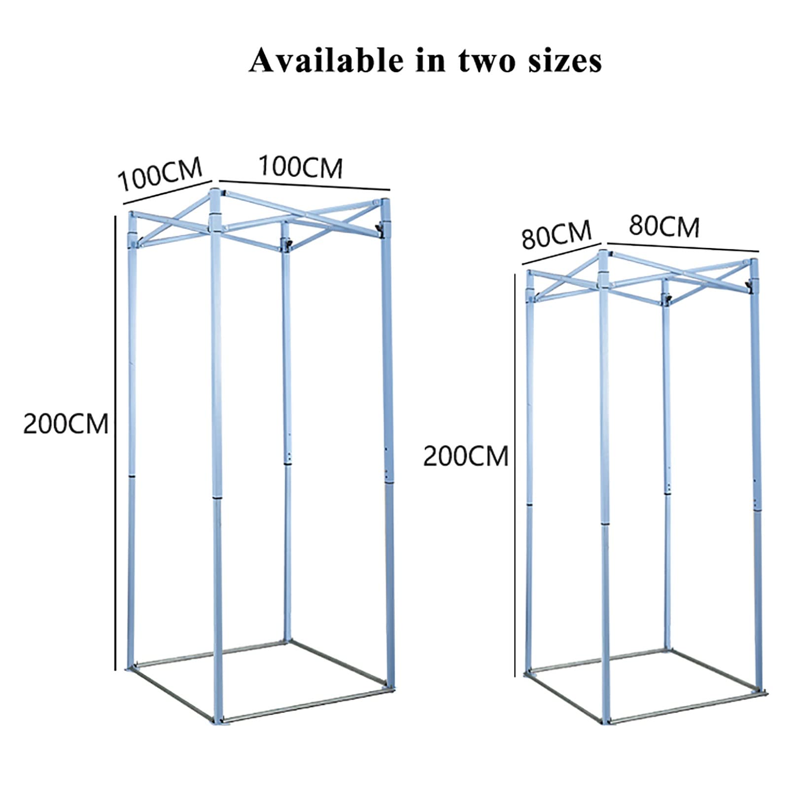 Portable Fitting Room with Blackout Curtain - Easy Assemble Privacy Changing Room for Clothing Stores, Home Try-On & Events | Mobile Dressing Booth with Strong Shading Protection