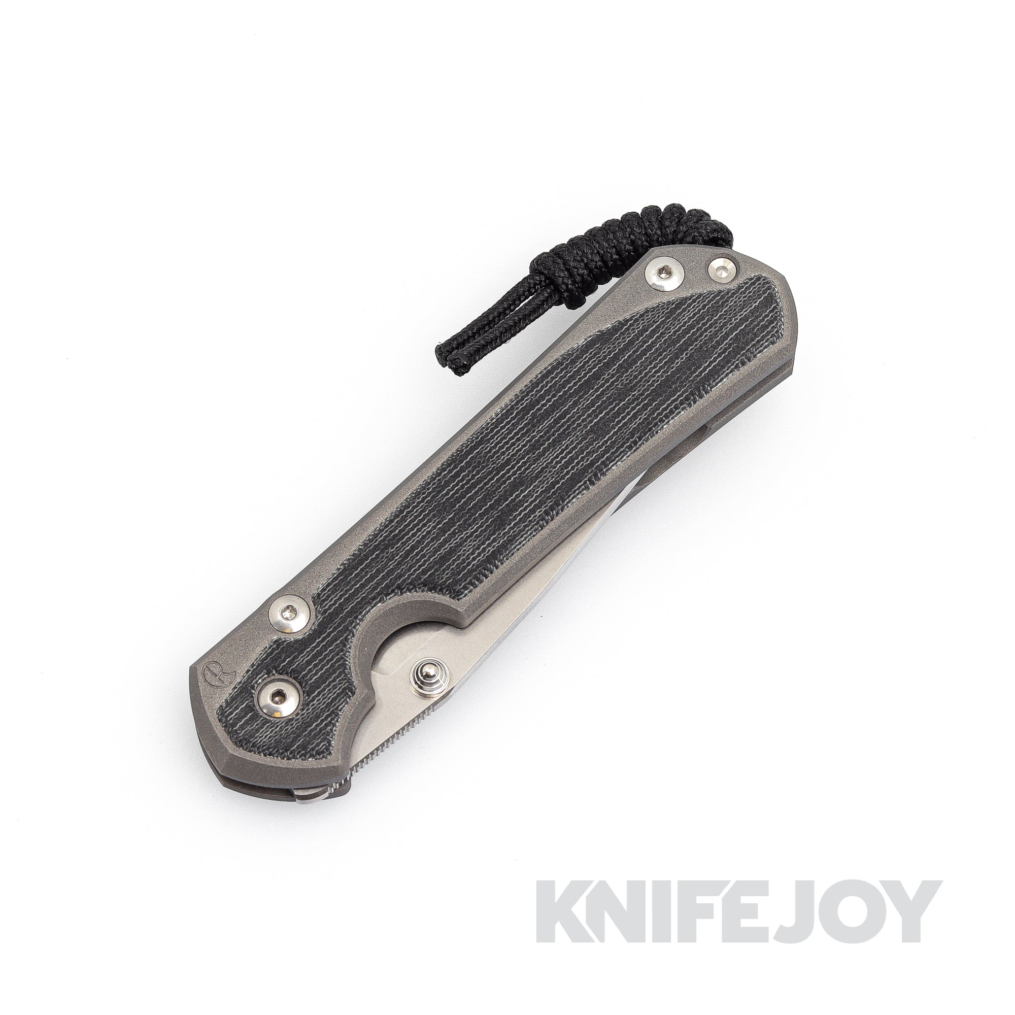 Chris Reeve Knives Large Sebenza 31 Drop Point Folding Knife - Magnacut Blade, Black Canvas Micarta Inlays & Titanium Handles - EDC, Outdoor, Camping, Survival Gear