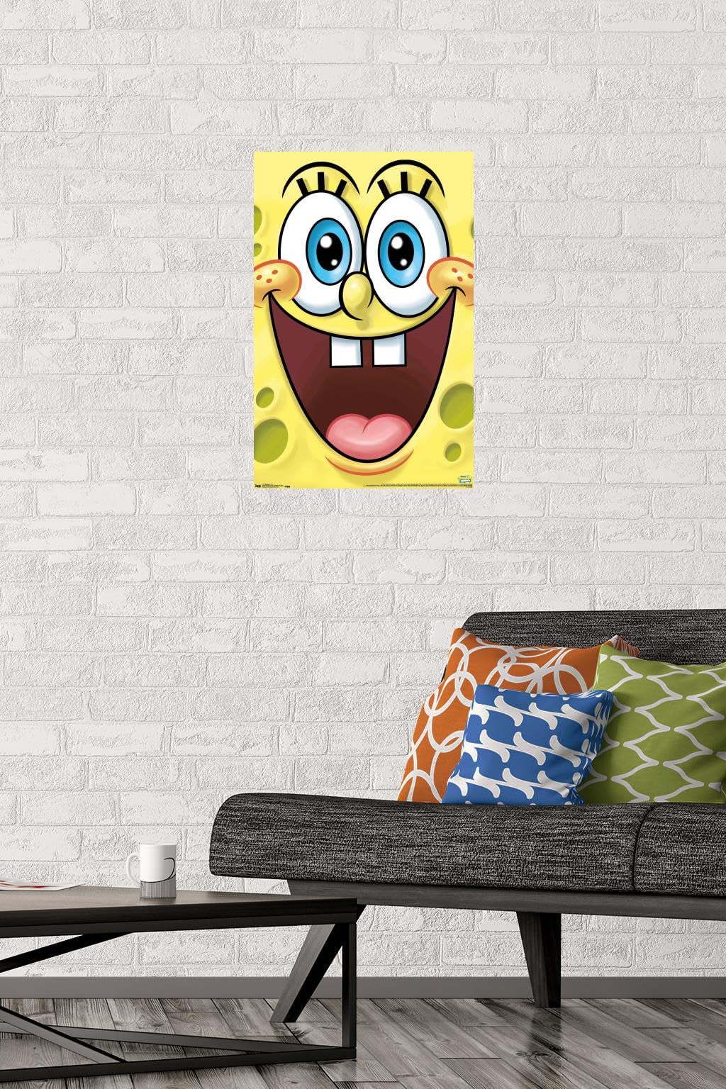 Trends International Nickelodeon SpongeBob SquarePants Wall Poster - 14.725 x 22.375 Inches, Premium Unframed Art Print for Kids Room Decor, Classroom, or Office - Cartoon Character Home Decor