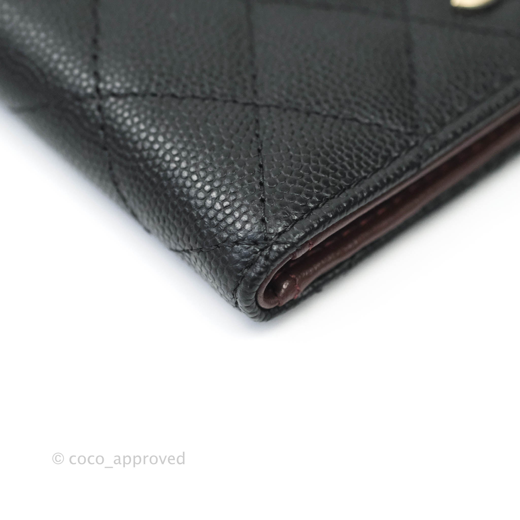 Chanel Classic Black Caviar Leather Card Holder with Gold Hardware - Perfect for Everyday Use & Luxury Gift Giving