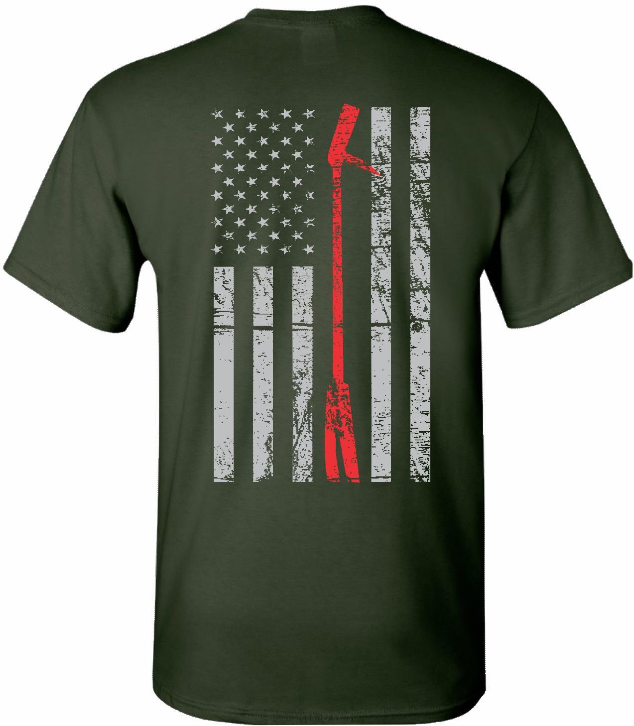 Patriot Apparel Thin Red Line Firefighter T-Shirt - Honor First Responders - Comfortable Cotton Tee for Firefighters, EMS, Police Support - Perfect for Work, Training & Everyday Wear