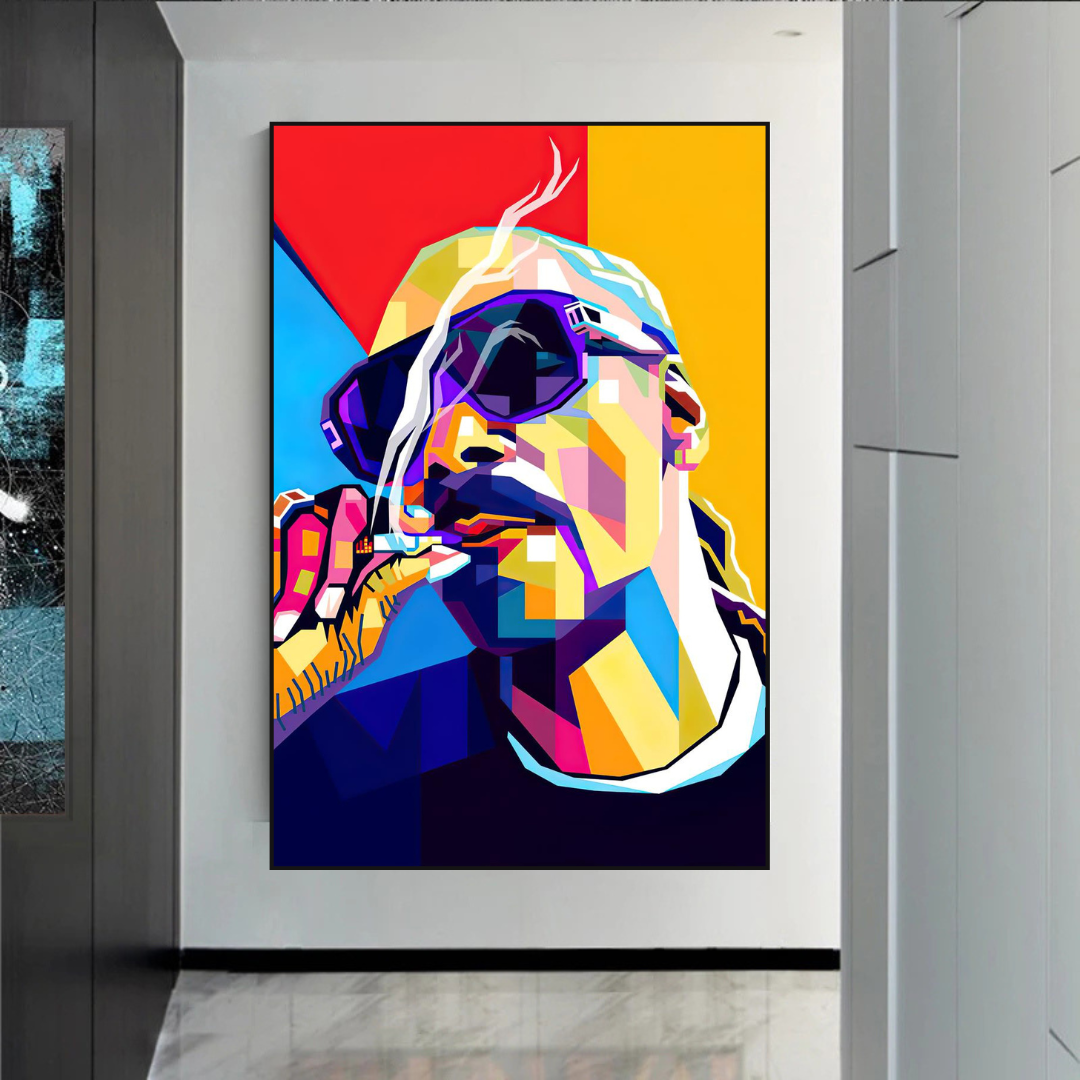 Snoop Dogg Hip Hop Canvas Wall Art - Famous Rapper Music Poster for Home & Office Decor - Perfect for Living Room, Bedroom, Man Cave & Studio Wall Decor