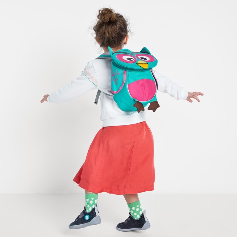 Affenzahn Small Olivia Owl Backpack for Kids - Cute Animal Themed School Bag for Boys & Girls - Perfect for Preschool, Daycare & Travel Adventures