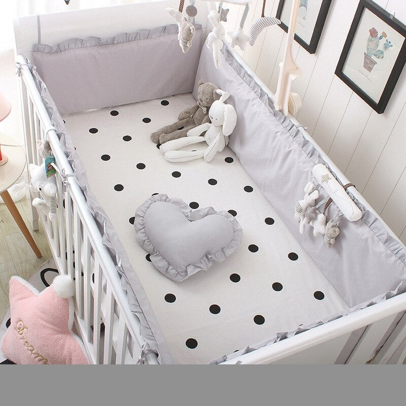 Soft & Breathable Baby Cot Bedding Set - Premium Crib Sheets & Blankets for Newborns & Toddlers | Nursery Essentials for Safe & Comfortable Sleep | Perfect for Daycare, Travel & Home Use