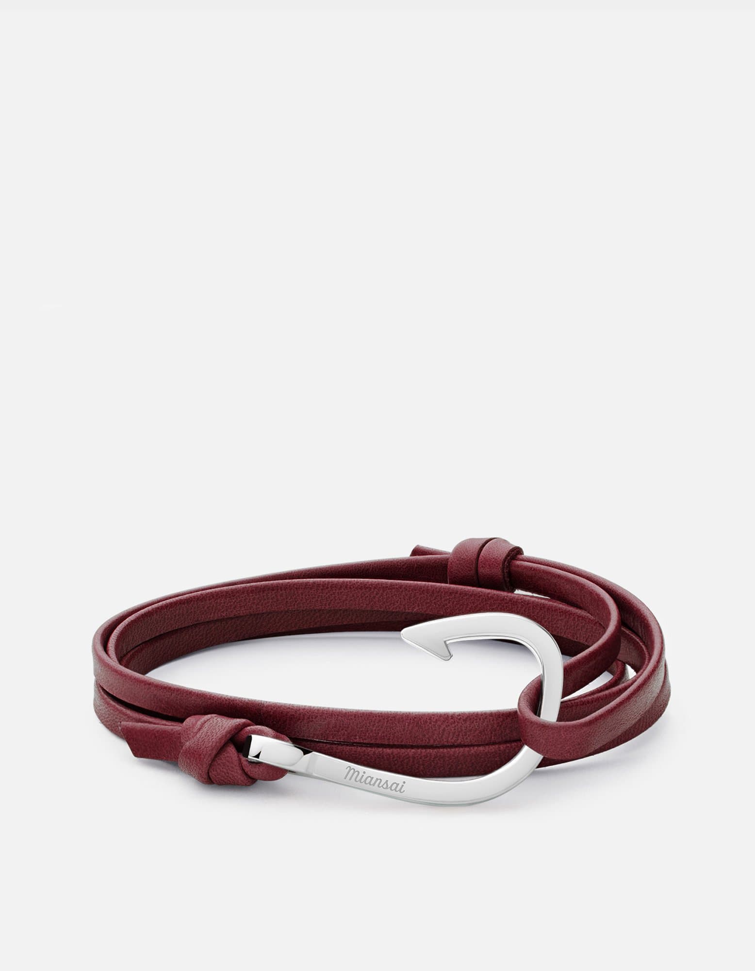 Stylish Silver Hook Leather Bracelet for Men & Women - Perfect for Casual Wear, Gifts, and Everyday Fashion Accessories
