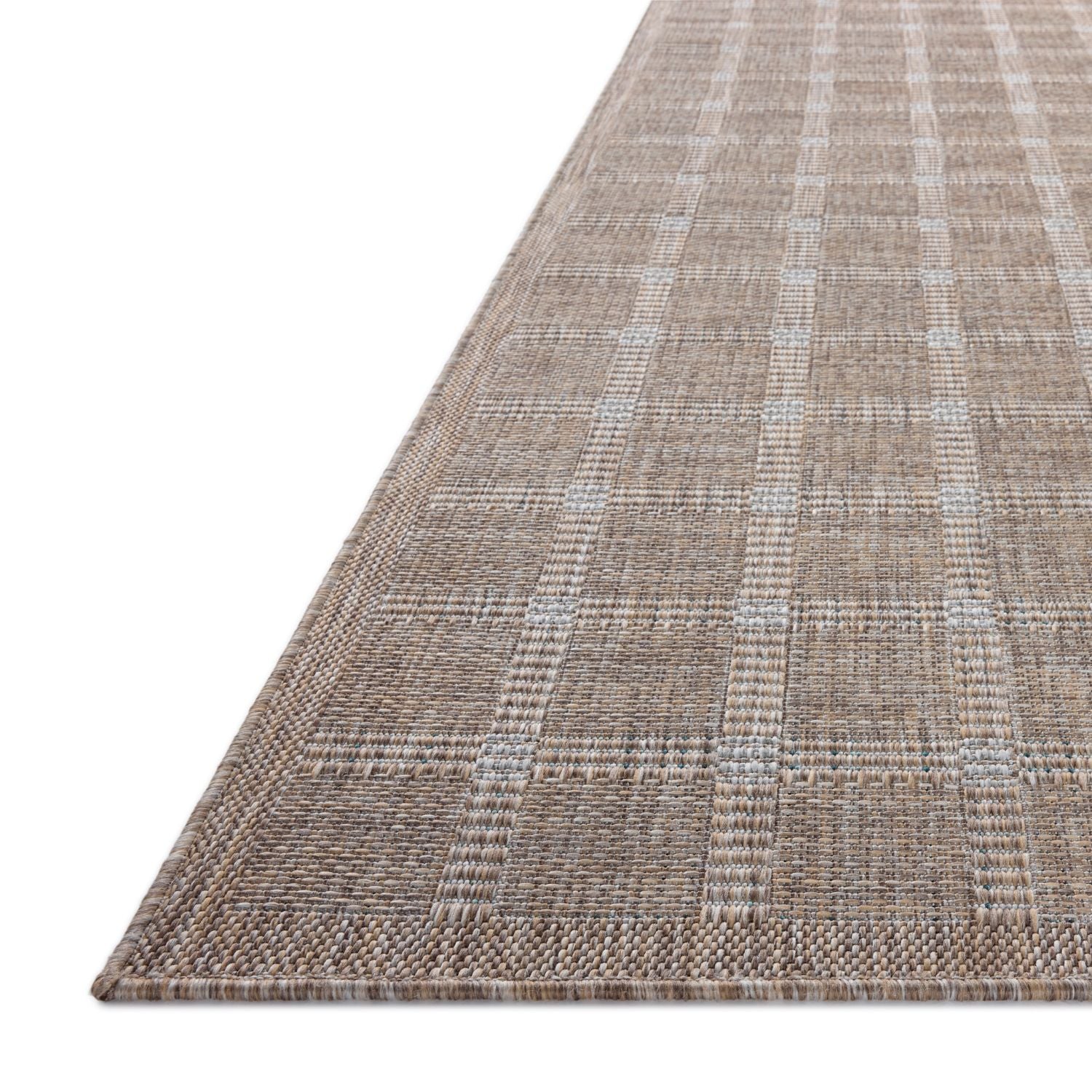 Amber Lewis x Loloi Topanga Natural/Bone Outdoor Rug - Waterproof & Durable - Perfect for Patio, Deck, Garden & Poolside Use