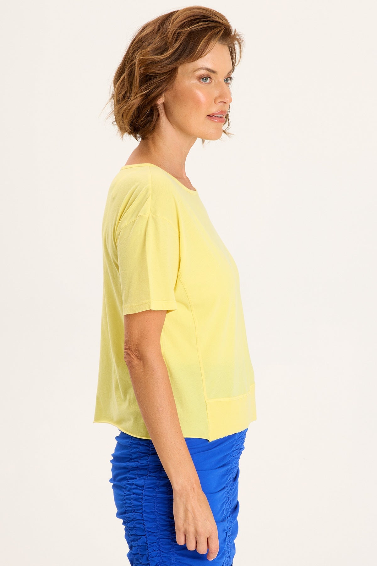 Steph Tee Illume Pigment Dye T-Shirt - Soft Vintage Washed Cotton Tee for Women | Perfect for Casual Wear, Street Style & Layering