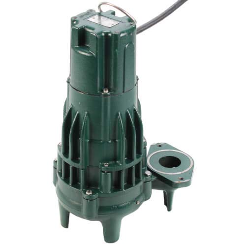 Zoeller E294 High Head Waste-Mate Cast Iron Sewage Pump - 1.5HP, 230V, Non-Automatic, Single Seal - Ideal for Basement Flooding, Septic Systems & Wastewater Removal