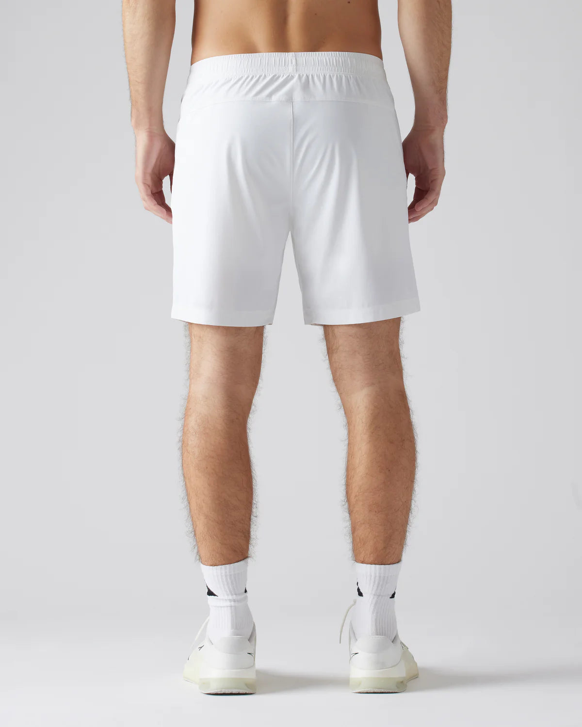 Rhone Men's 7 Inch Pursuit Lined Running Shorts - Breathable Quick-Dry Athletic Shorts for Gym, Workout & Summer Activities - Bright White