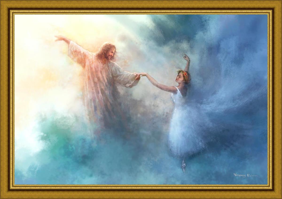 A Pas De Deux By Yongsung Kim - Elegant Ballet Art Print for Home Decor | Perfect for Dance Studios, Living Rooms & Gift Ideas
