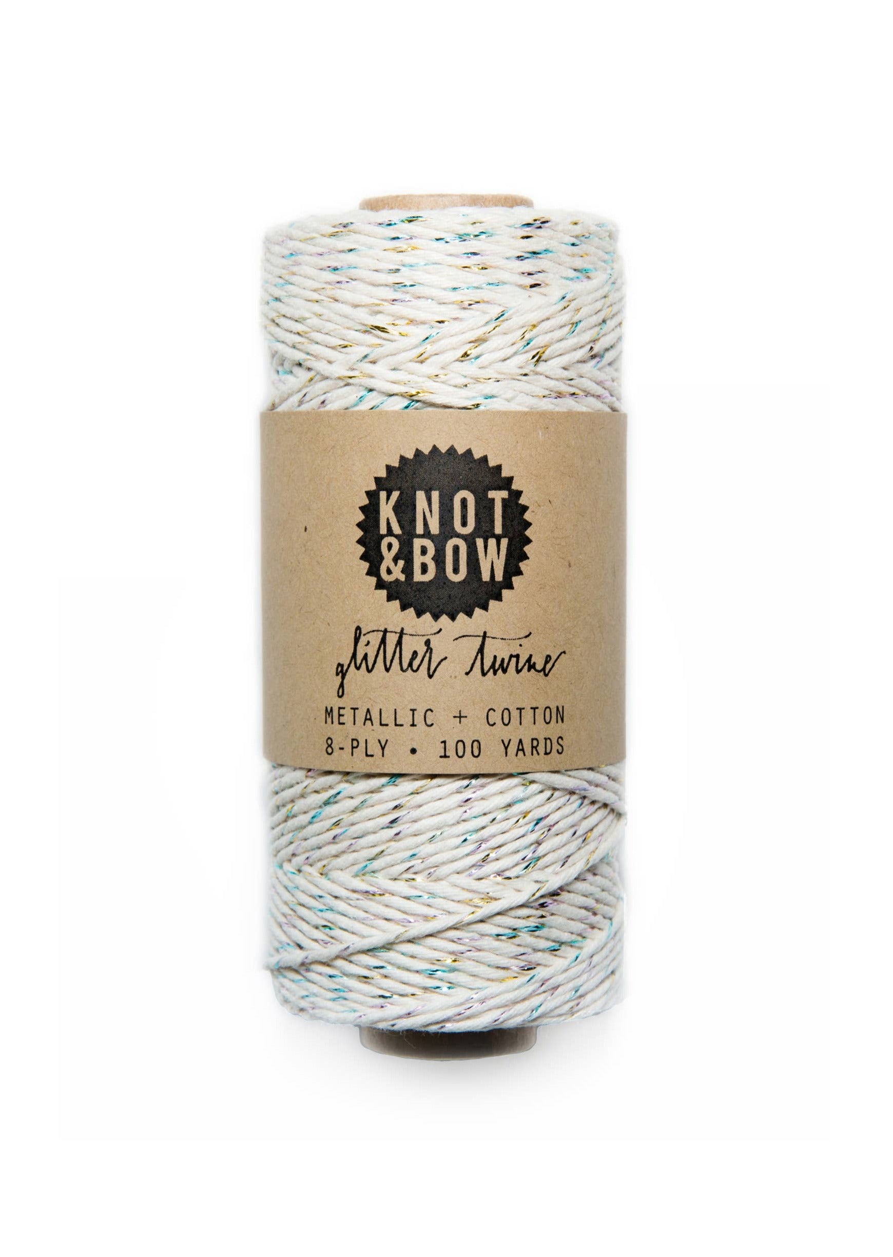 Sparkling Glitter Twine for Gift Wrapping, Crafts & DIY Projects - Prism Natural Color - Perfect for Scrapbooking, Party Decorations & Handmade Cards