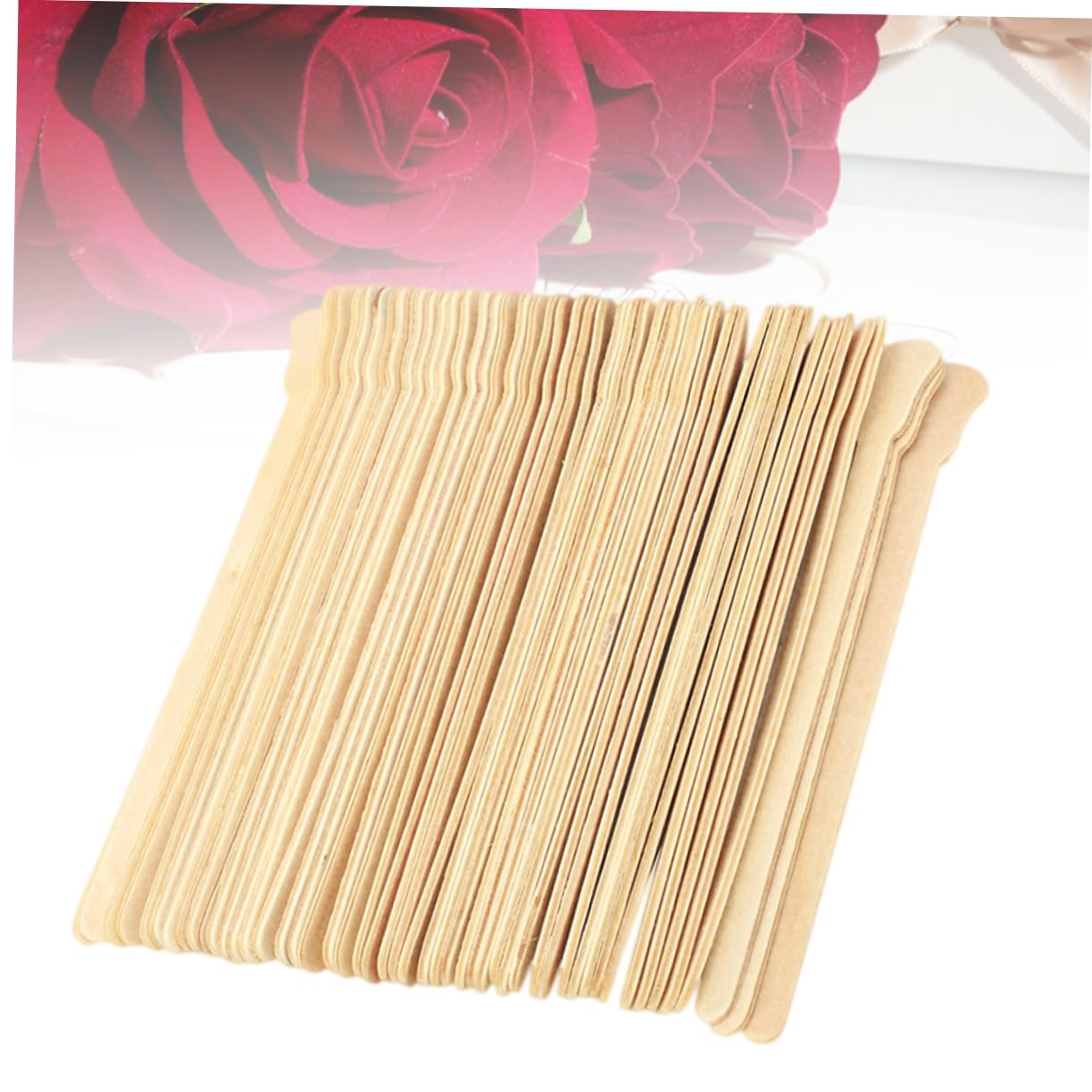 Professional Waxing Kit for Women - 100pcs Wax Sticks with Wooden Stirring Rods | Odorless & Skin-Friendly | Perfect for Eyebrows, Legs, Bikini & Body Hair Removal at Home
