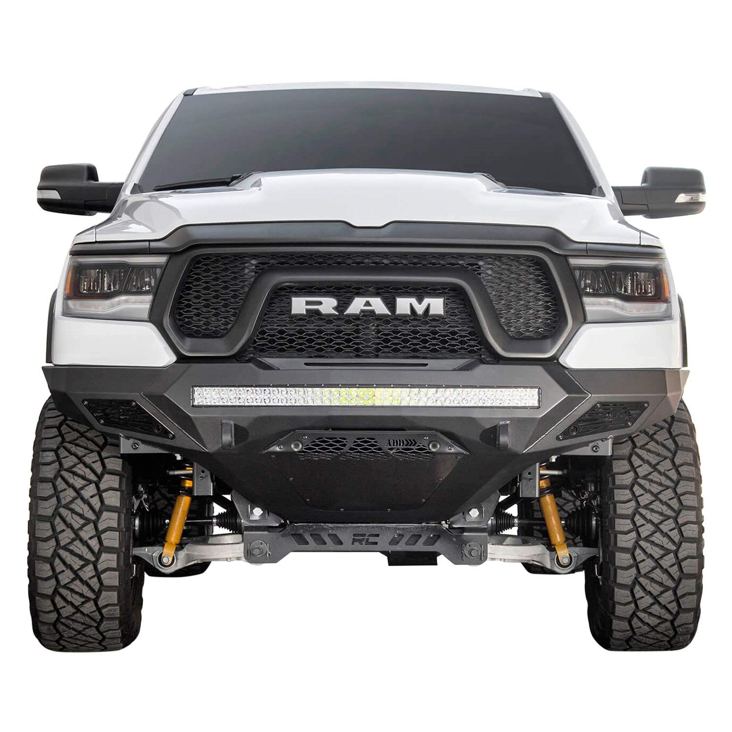 A.DESERT DES Stealth Fighter Front Bumper for Jeep Wrangler JK - Heavy Duty Off-Road Protection | Perfect for Rock Crawling & Trail Adventures