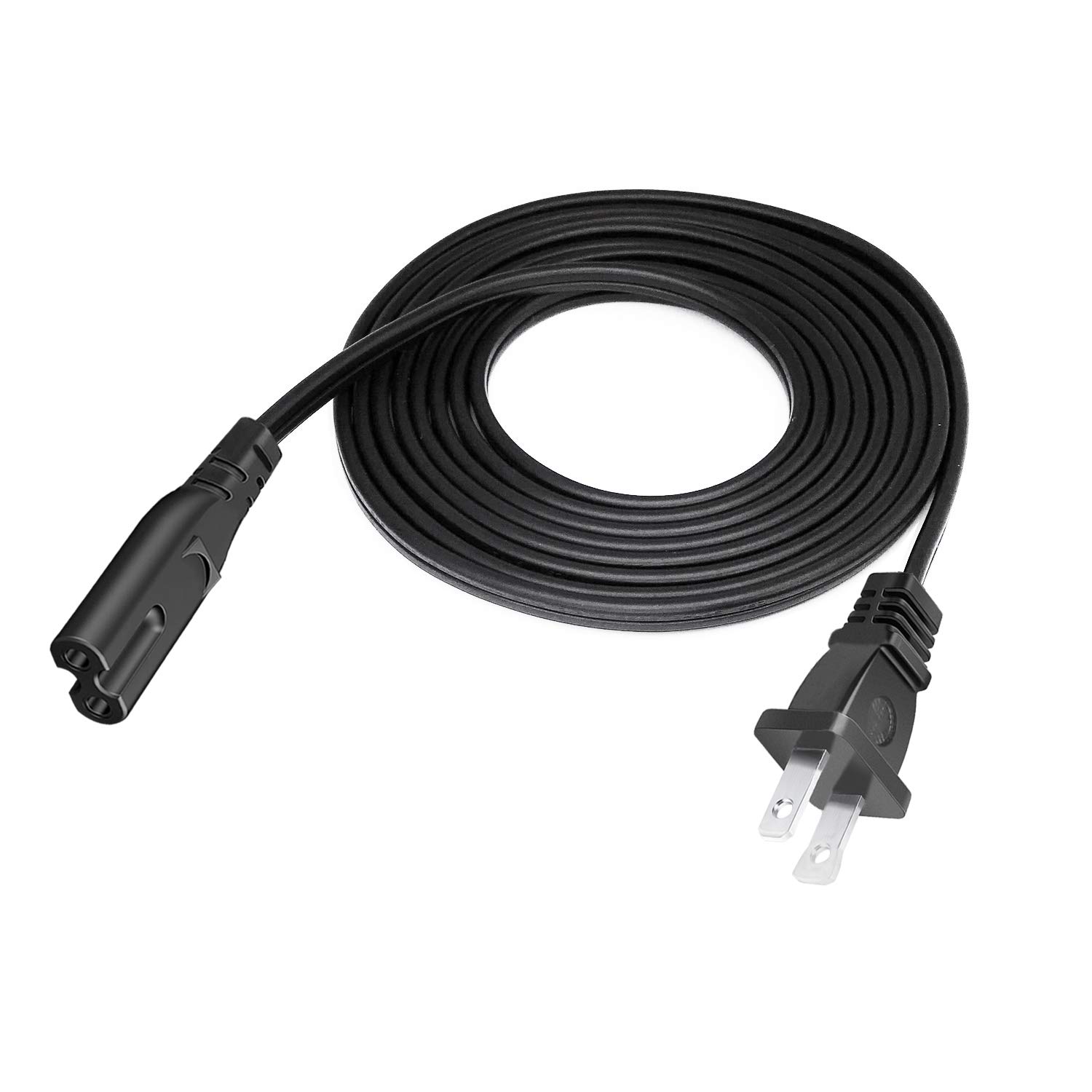 8.2ft 2-Prong Printer Power Cord Replacement for HP Tango X Smart Printer | 2-Slot AC Power Supply Cable | Compatible with Home Office & Small Business Printers
