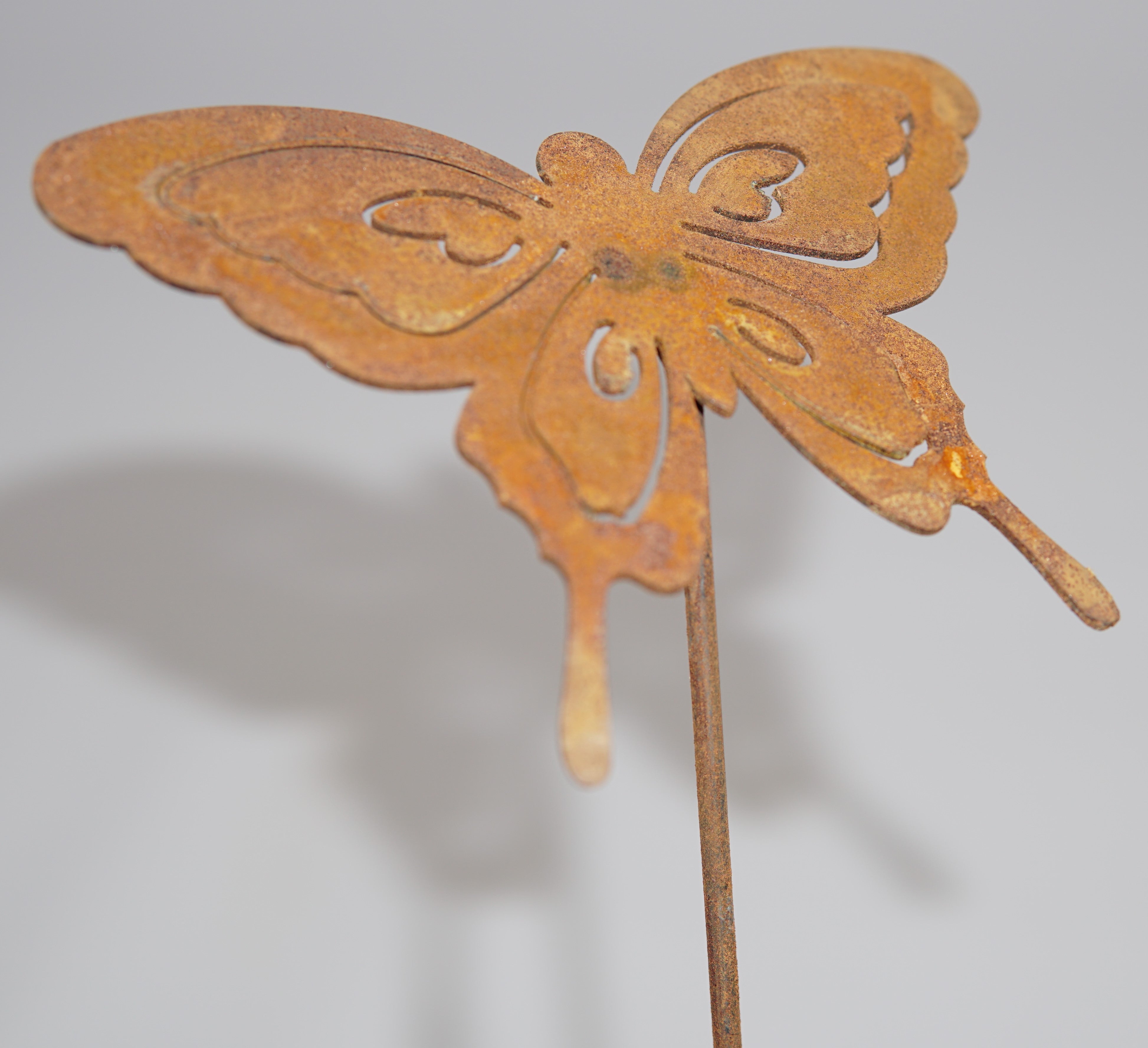 W4936B Small Butterfly Garden Stakes - Rust-Resistant Metal Plant Markers for Outdoor Flower Beds & Vegetable Gardens