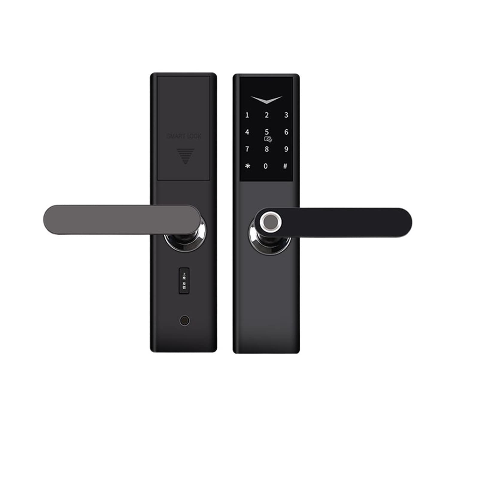 Smart Fingerprint Door Lock with WiFi & Alexa/Tuya App Control - Keyless Entry, Remote Access & Home Security for Apartments & Houses (Black) - Perfect for Vacation Rentals, Airbnb & Smart Home Upgrades