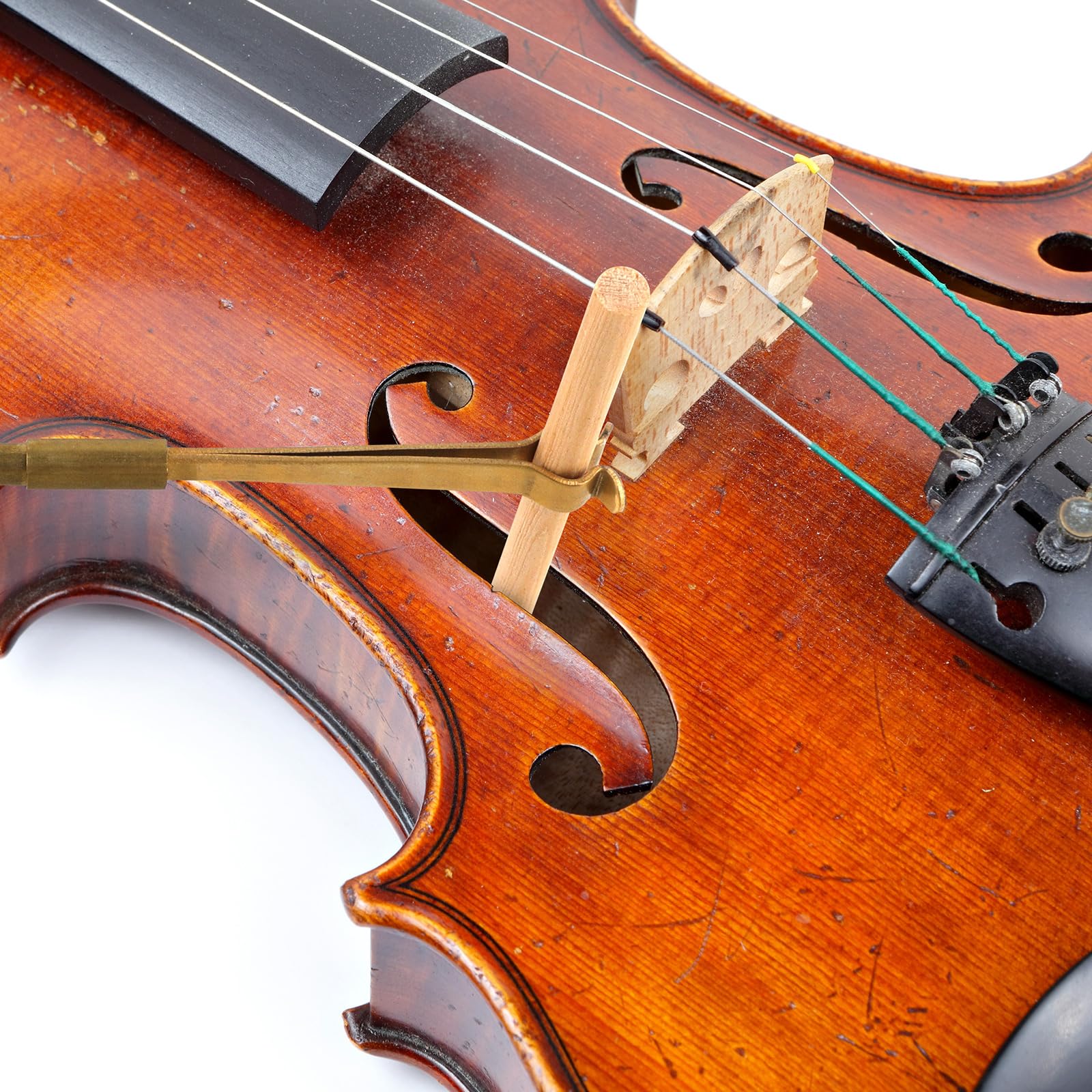 Professional Violin Sound Post Tool Set - Luthier Installation & Repair Kit with S-Style Setter, 5 Sound Posts, Gauge & Retriever Clip - Perfect for Violin Maintenance, DIY Repairs & Professional Instrument Care