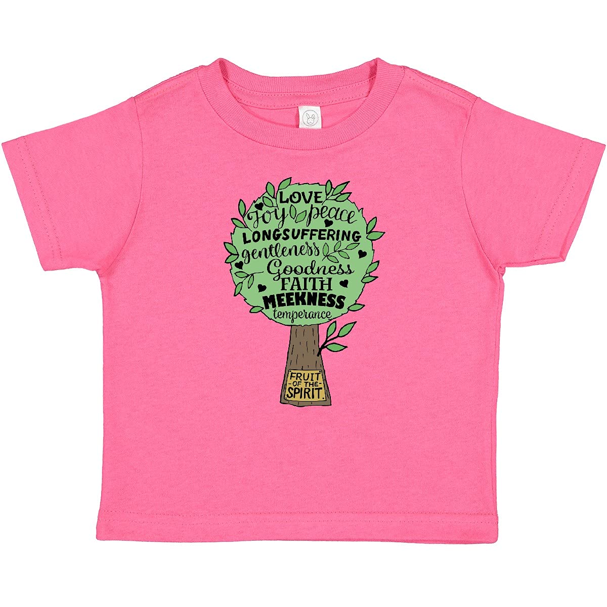 Inktastic Fruit of The Spirit Bible Quote Baby T-Shirt - Christian Faith Inspired Outfit for Infants & Toddlers - Perfect for Church, Baptism & Family Gatherings