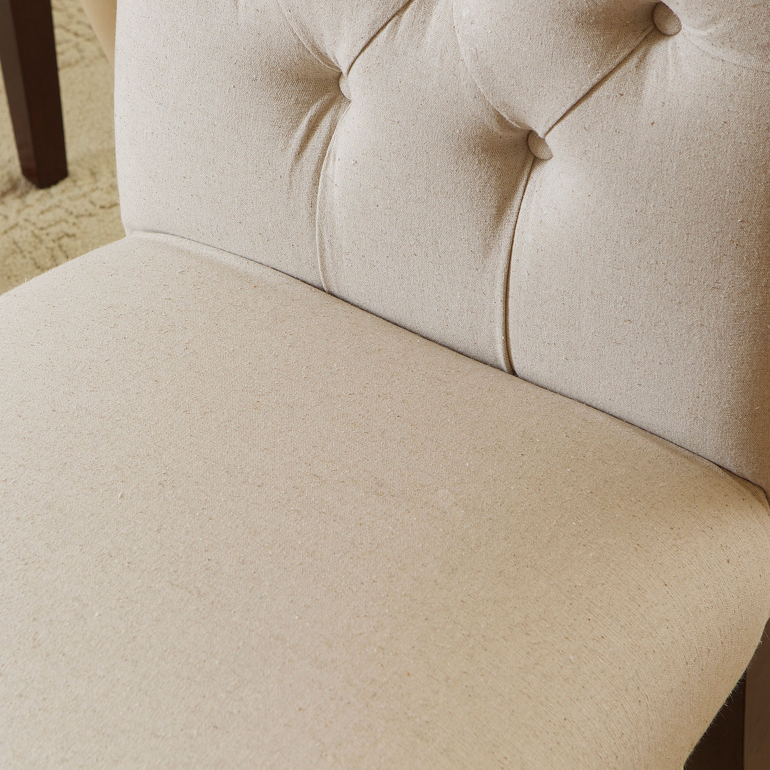Christopher Knight Home Crown Fabric Dining Chairs Set of 2, Off-White - Elegant Upholstered Side Chairs for Dining Room, Kitchen, or Breakfast Nook